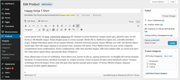 WooCommerce Add Product - Familiar Interface
